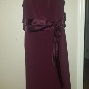 Dark red wine formal dress